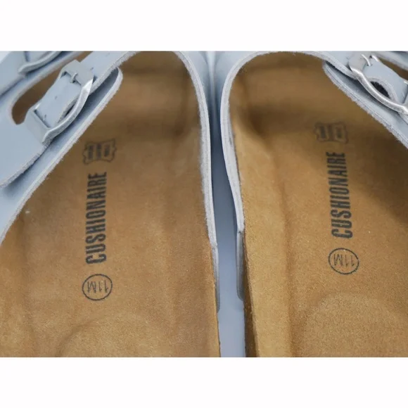 Silver Cushionaire cork footbed sandals Women's Size: 11M - Picture 7 of 11